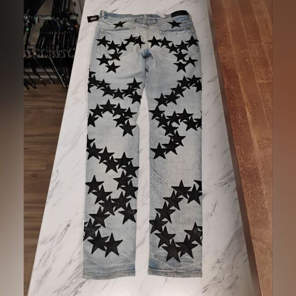 Black Star-Embellished Amiri Jeans💐 - Picture 2 of 7